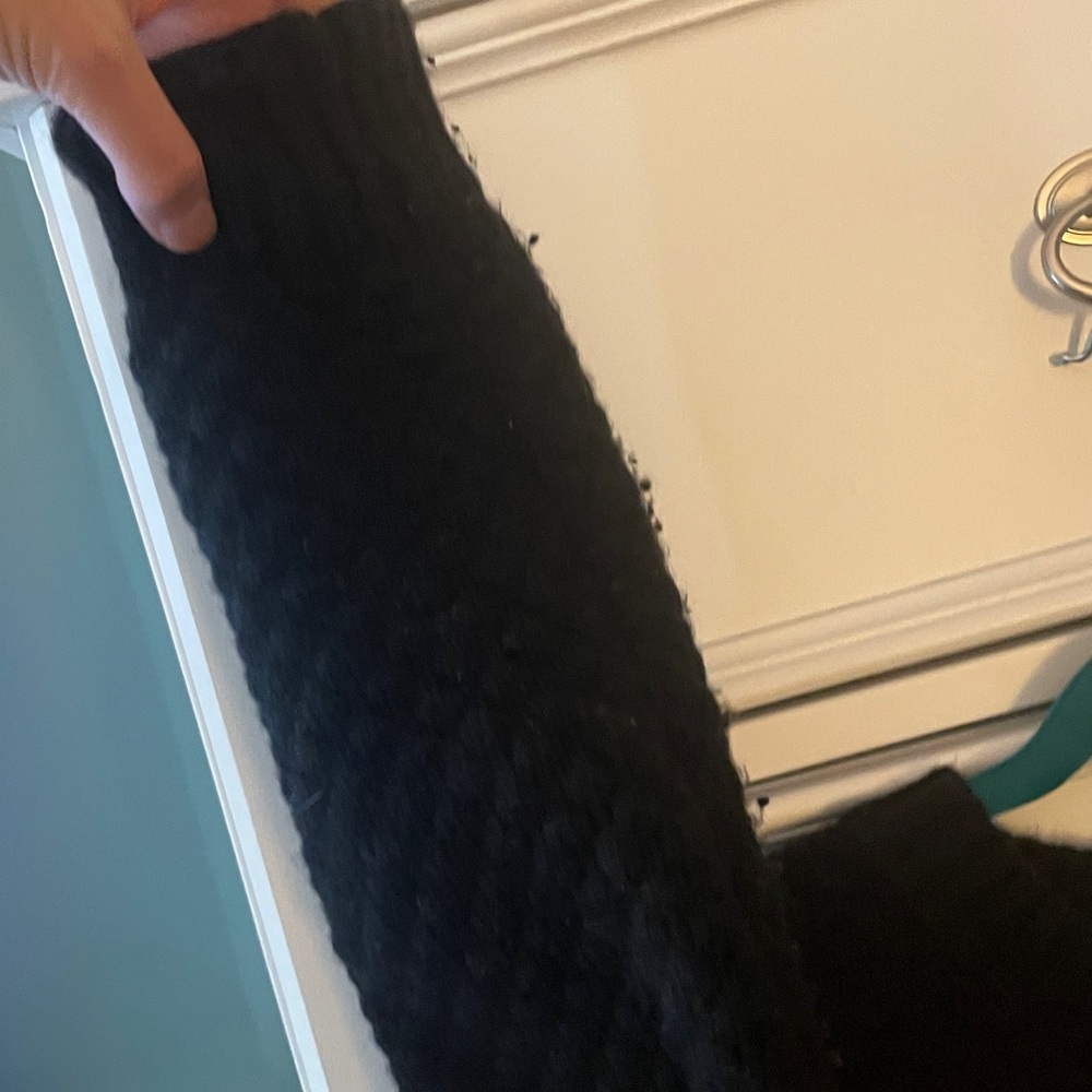 Floral Crochet Black Sweater - Picture 2 of 8